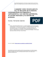 Dunan, Fernando Gabriel (2017) - La Musica Popular Como Recurso para La Ensenanza y La Discusion de La Historia Contemporanea de Argentina (..)