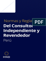 Normas y Reglas Del Consultor Independiente Perú