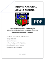 Ensayo de La Modernización y de La Migración - 20210572 PDF