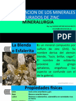Caracterizacion de Los Minerales Sulfurados de Zinc