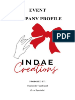Event Company Profile: Charisse R.Tanudtanud