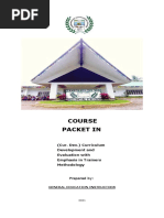 Course Packet in Cur. Dev