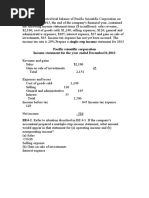 BE4-1. The Adjusted Trial Balance of Pacific Scientific Corporation On