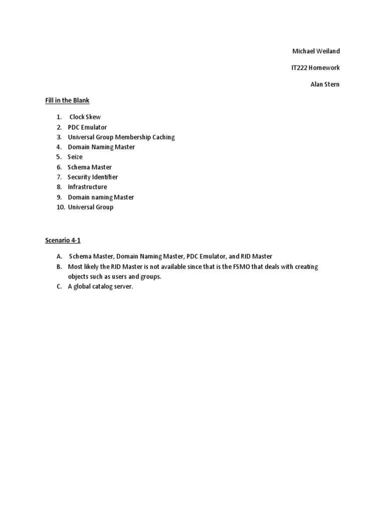 IT222 MichaelW | PDF