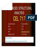 Advanced Structural Advanced Structural Analysis