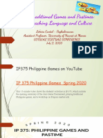 Philippine Traditional Games and Pastimes: A Tool For Teaching Language and Culture