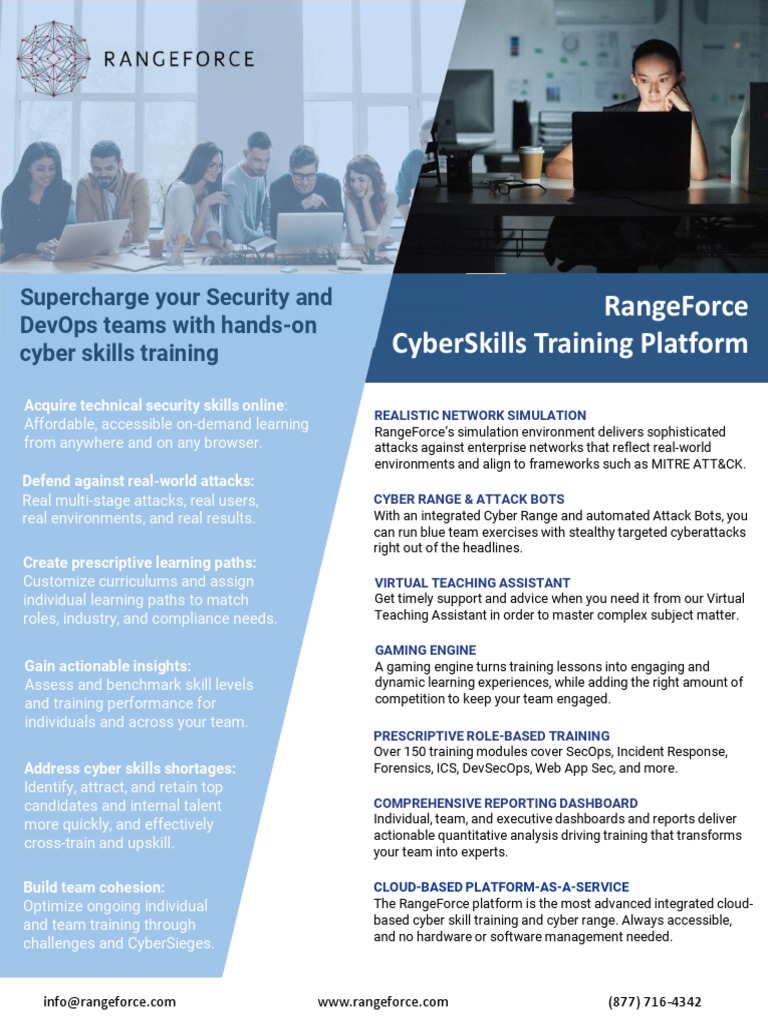 RangeForce Cyber Skills Training Overview | PDF | Security | Computer ...
