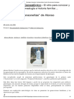 "Genealogías Sonsoneñas" de Alonso Muñoz Castaño - Encantamiento Genealógico