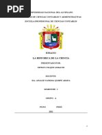 Ensayo Historia de La Ciencia
