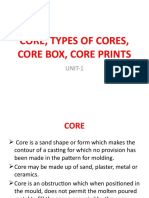 1.4-Core, Types of Cores, Core Box, Core Prints