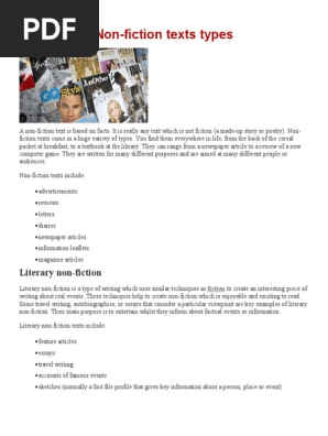 Non-fiction texts
