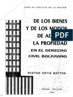 01 de Los Bienes y de Los Modos de Adquirir La Propiedad Pastor Ortiza Mattos