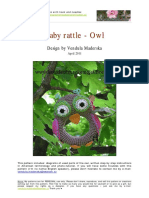 Baby Rattle Owl