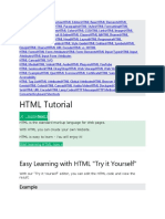 HTML Tutorial: Easy Learning With HTML "Try It Yourself"