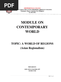 Contemporary World Module 7