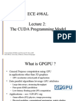 ECE 498AL The CUDA Programming Model
