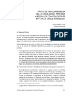 IPDT - Pacto de No Competencia en La Legislación Peruana y Según Los CDI - Timana Cruz