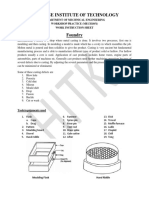 Heritage Institute of Technology: Department of Mechnical Engineering Workshop Practice (Mech1051) Work Instruction Sheet