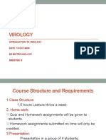 Virology: Introduction To Virology DATE: 13-OCT-2020 Bs Biotechnology Smester: 8