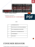 "Dimensions of Consumer Behaviour": Charotar University of Science and Technology (Charusat)