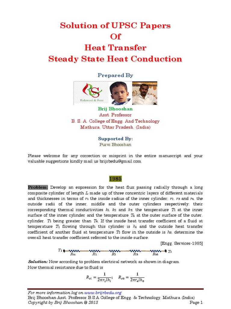 2 Steady State Heat Conductionpdf | PDF | Thermal Conduction | Heat ...