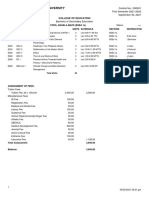 ISABELA STATE UNIVERSITY Class Schedule and Fees