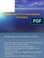 Application of DNA Recombinant Technology