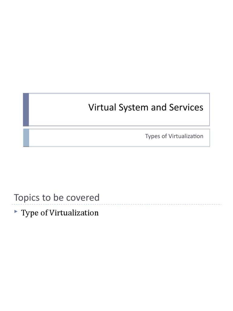 Ch03 Types and Application of Virtualization | PDF | Desktop ...