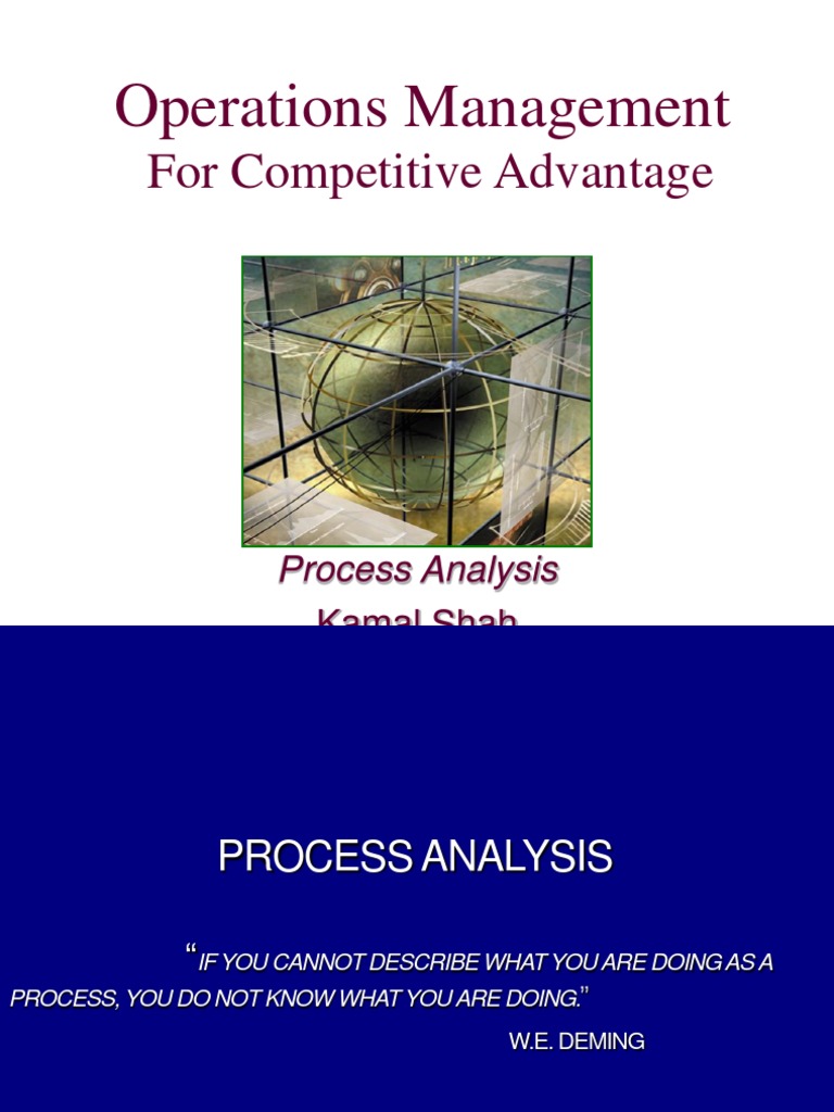 Process Analysis for Operational Efficiency | PDF | Performance ...