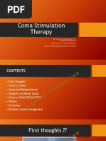 Coma Stimulation Therapy