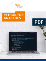 PYTHON FOR ANALYTICS: GAIN HANDS-ON SKILLS FOR BUSINESS APPLICATIONS