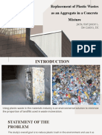 Replacement of Plastic Wastes As An Aggregate in A Concrete Mixture