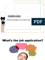 English Class: A Brief Knowledge of Job-Related Letter