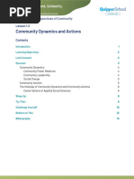Community Dynamics and Actions: Lesson 1.3