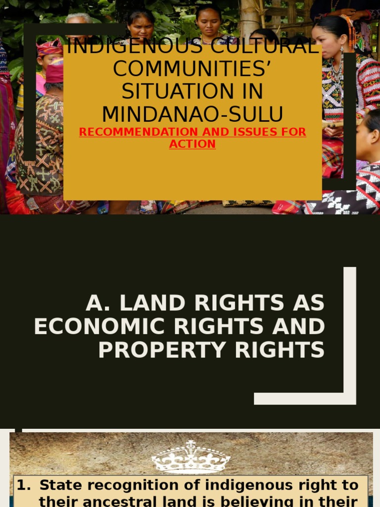 Indigenous Rights and Land Issues in Mindanao | PDF | Property ...