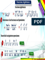 Evaluación N°3 Fracciones Algebraicas 2do. Trimestre