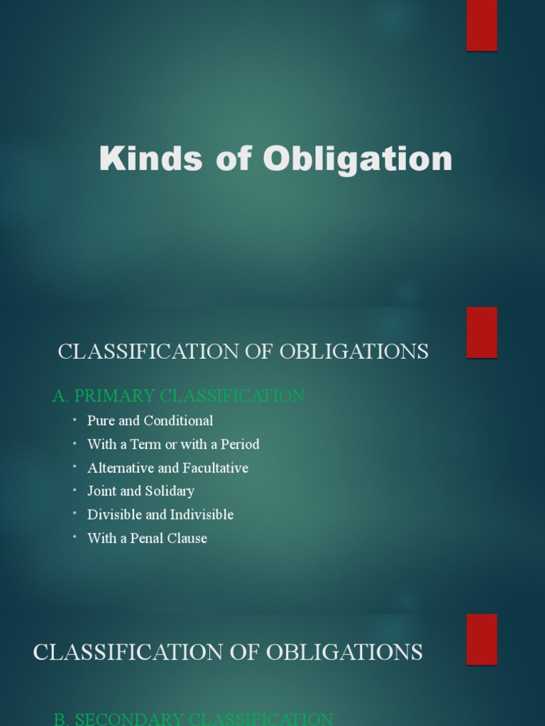 Kinds of Obligations | PDF | Private Law | Justice