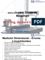 Metrología y Dibujo de Máquinas: Medición Dimensional