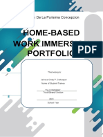 Home-Based Work Immersion Portfolio: Colegio de La Purisima Concepcion