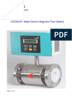 ADDMAS Electro-Magnetic Flow Meters Installation Guide
