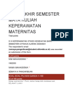 UJIAN AKHIR SEMESTER MATA KULIAH KEPERAWATAN MATERNITAS Semaya