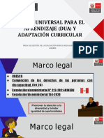 DUA Diseño Universal de Aprendizaje - UGEL 05 Peru