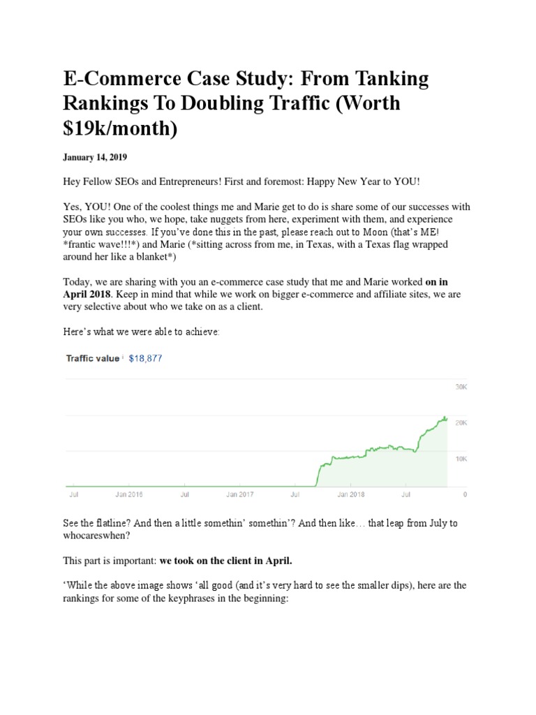 SEO Success for E-Commerce Sites | PDF | Search Engine Optimization