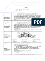 Class Notes Cell Membrane Questions/Main Idea