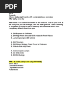 Core Strength Workout Routine | PDF