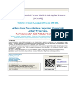 A Rare Case Presentation: Superior Mesenteric Artery Syndrome