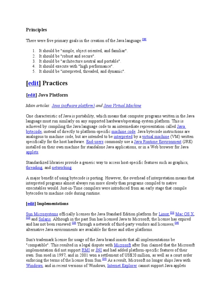 Principles of Java | PDF | Java (Programming Language) | Class ...