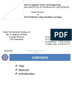 Stock Market Prediction Using Machine Learning