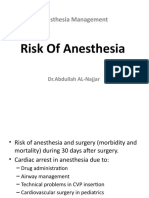 Risk of Anesthesia (د عبدالله النجار)