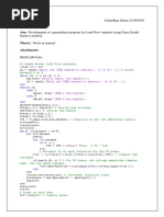 Psa Lab 9.: Aim: Development of A Generalized Program For Load Flow Analysis Using Gauss Seidal